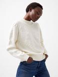 French Connection Kessey High Neck Jumper, Porcelain Cream