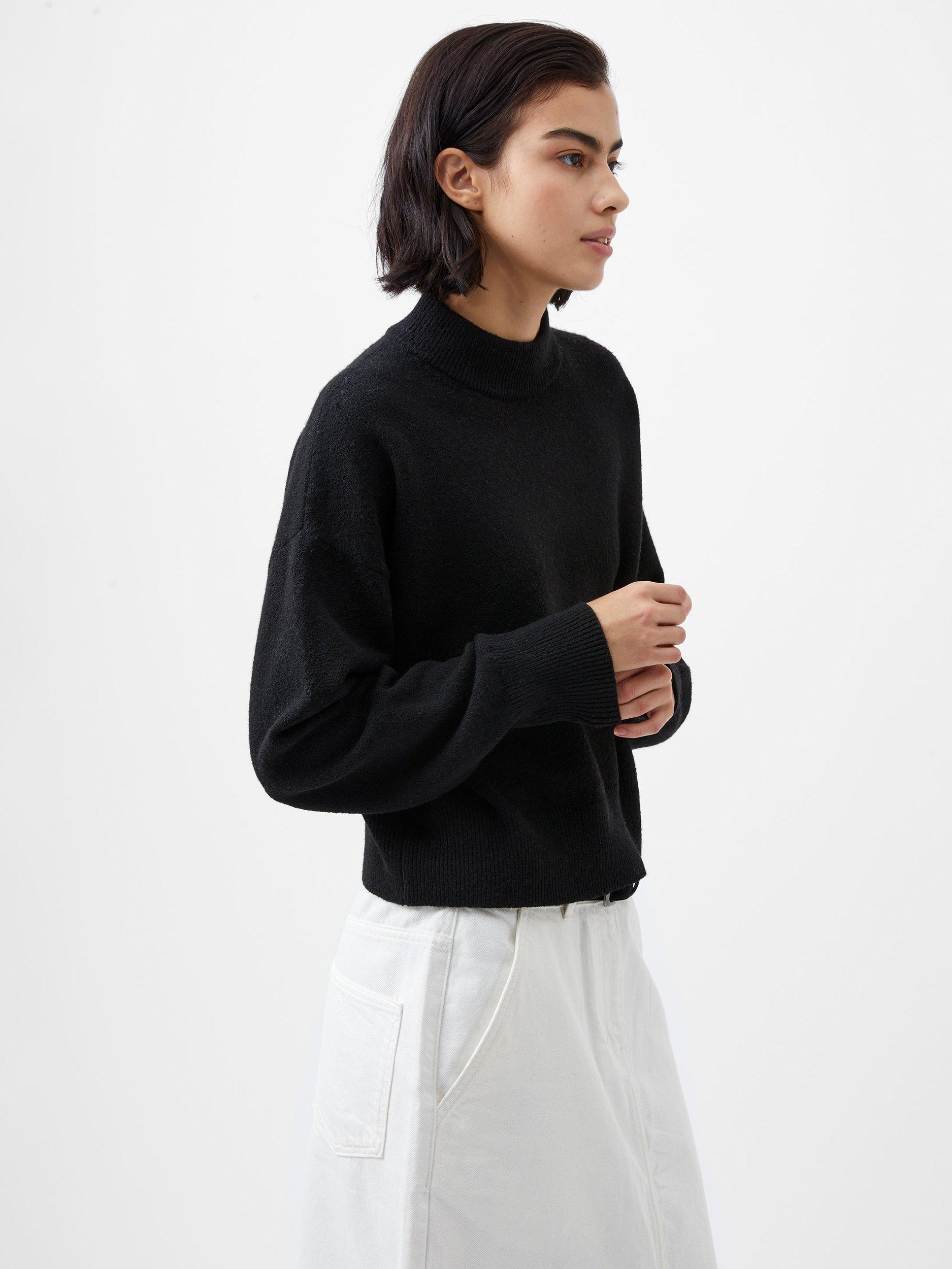 French Connection Vhari Crew Neck Jumper, Black