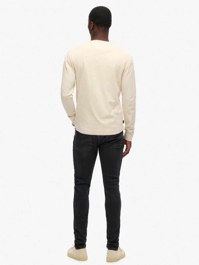 Product image 2 of 5, which shows Superdry Skinny Fit Jeans, Newark Washed Black, W30/L30