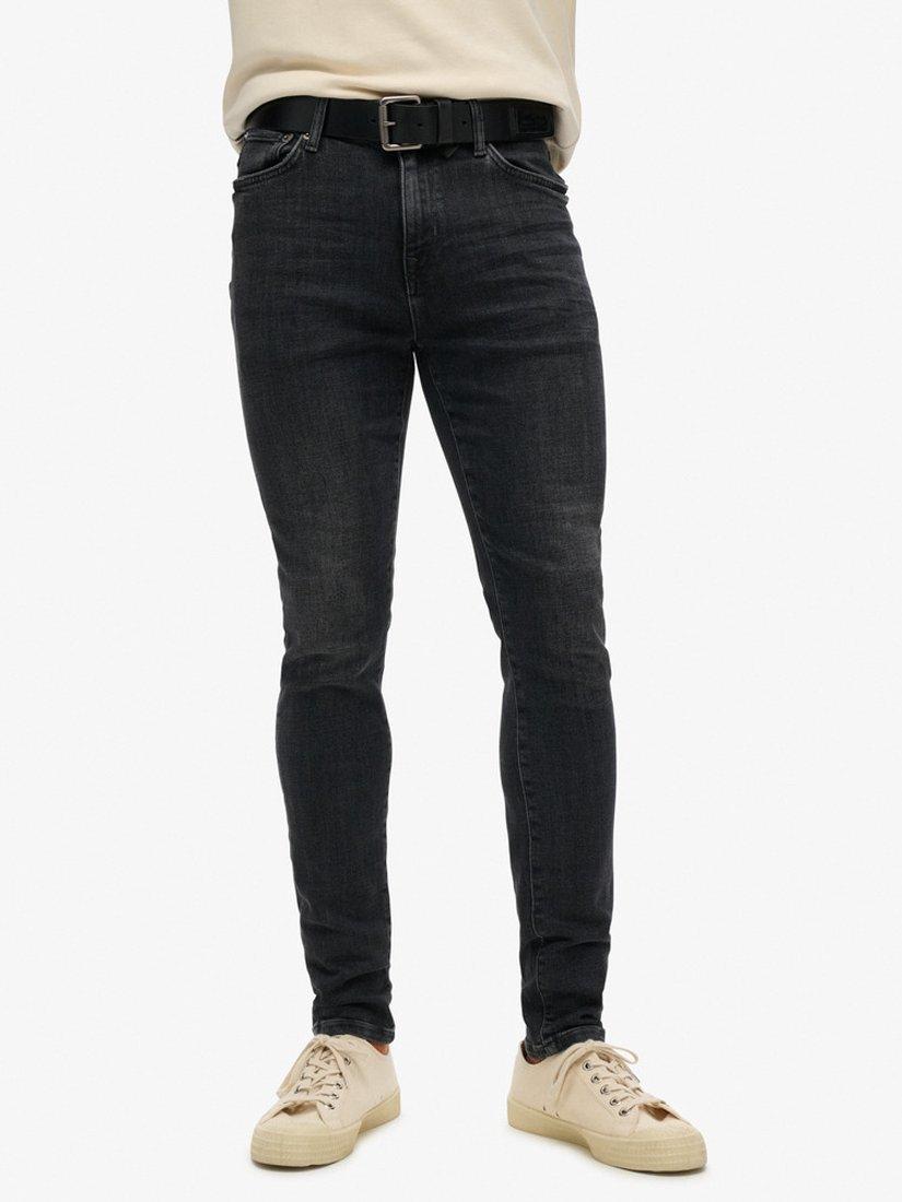 Product image 4 of 5, which shows Superdry Skinny Fit Jeans, Newark Washed Black, W30/L30