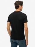 Superdry Organic Cotton Regular Fit V-Neck T-Shirt, Black