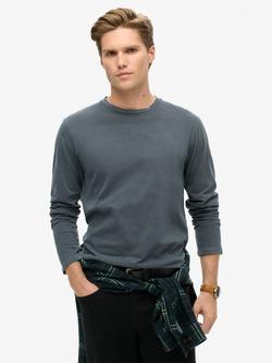 Superdry Organic Cotton Classic Essential Top, Washed Eclipse Navy, Washed Eclipse Navy