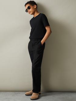 Reiss Kids' Eastbury Slim Trousers, Black - view 2, Black