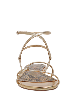 Sam Edelman Ellina Metallic Leather Strappy Sandals, Gold - view 2, Gold
