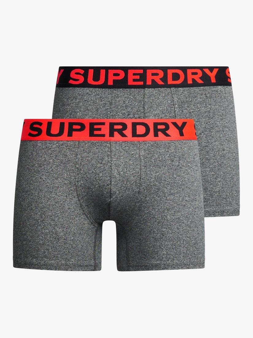 Superdry Organic Cotton Boxers, Karst Black Mega