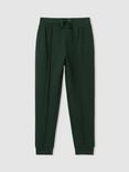 Reiss Kids' Croxley Relaxed Drawstring Joggers, Emerald Green