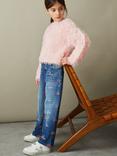 Reiss Kids' Freida Fluffy Jumper, Pink