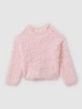 Reiss Kids' Freida Fluffy Jumper, Pink