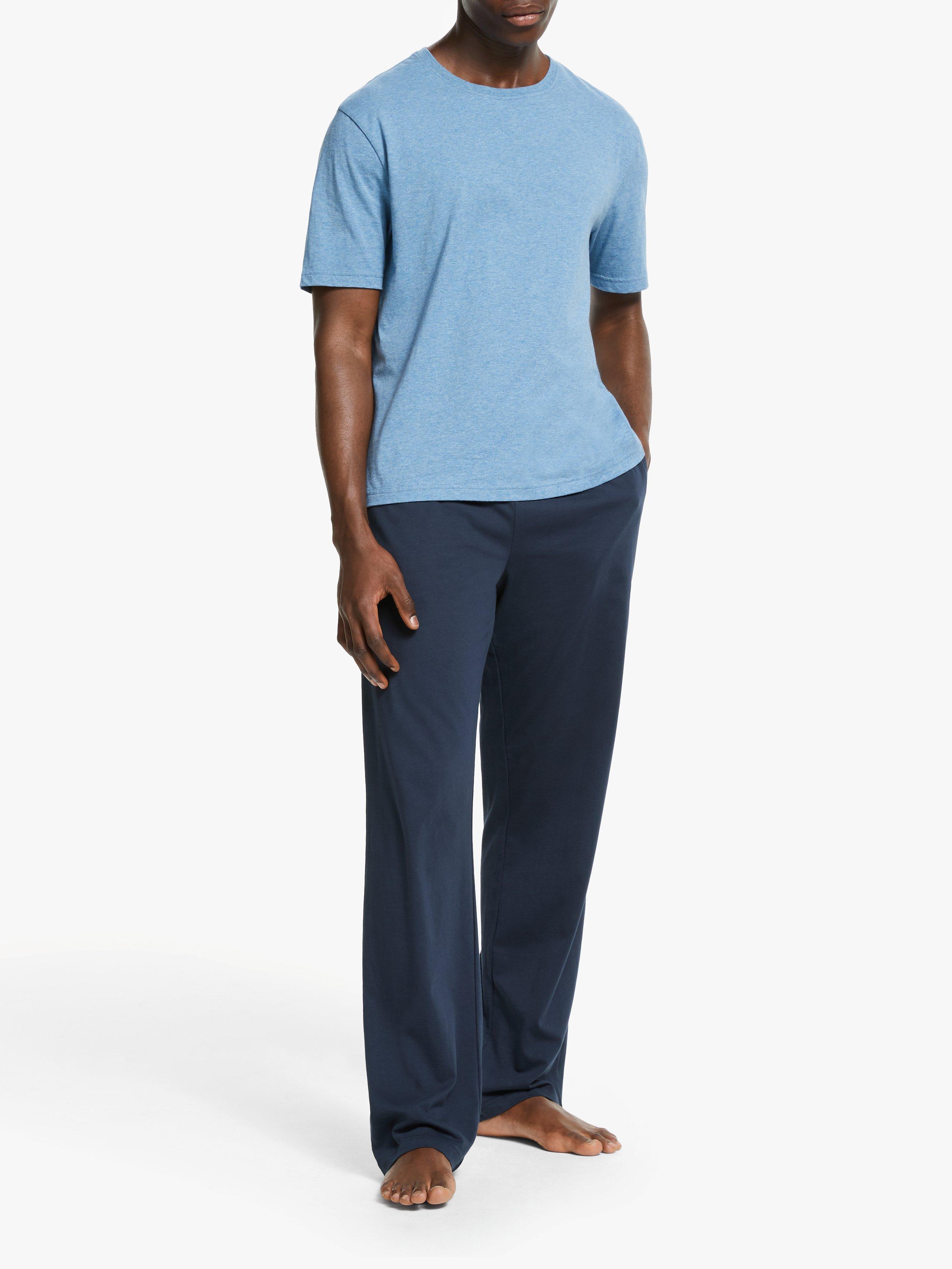 Product image 3 of 7, which shows John Lewis Organic Cotton Jersey Lounge Pants, Navy, XXL
