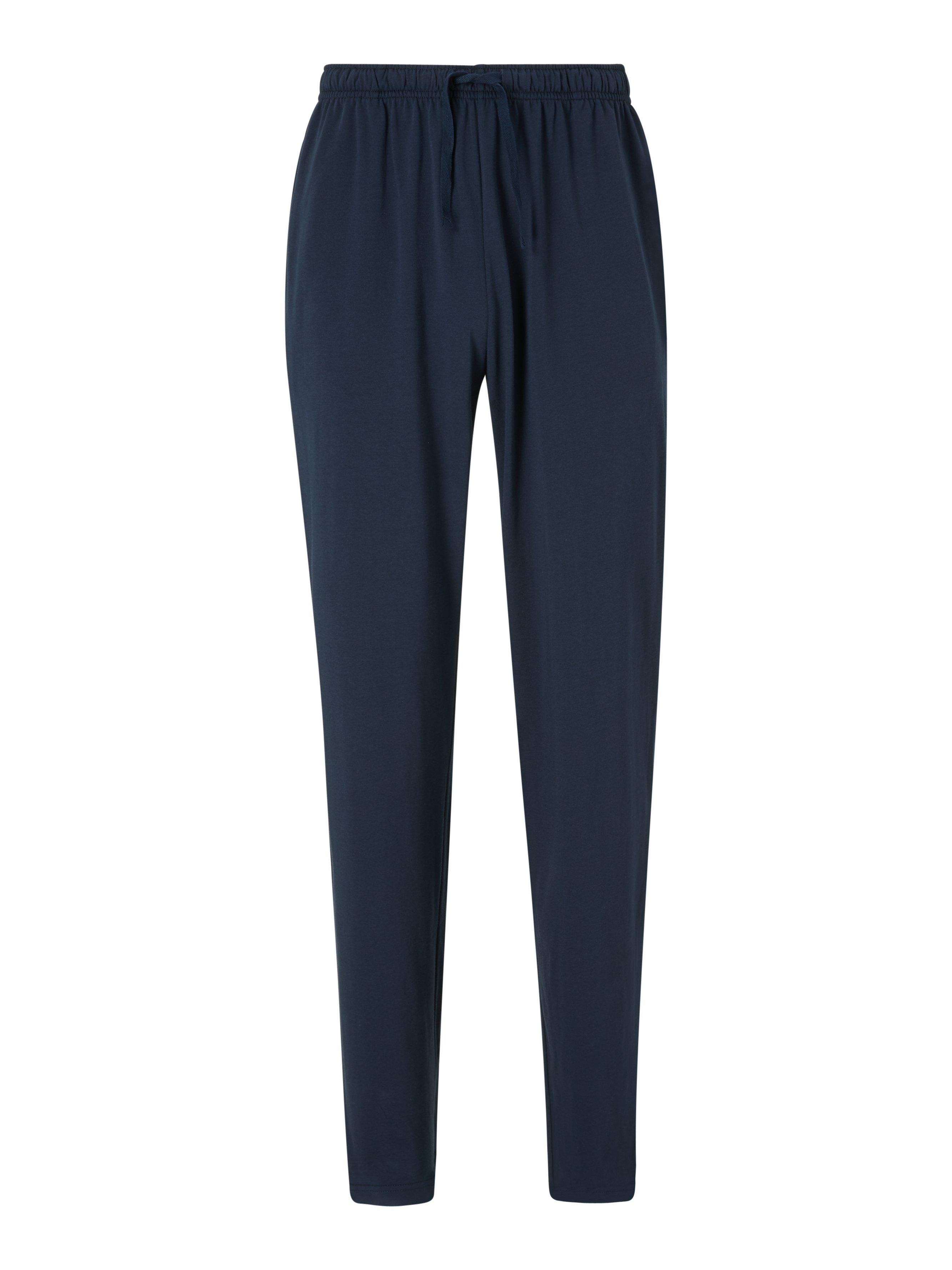 Product image 4 of 7, which shows John Lewis Organic Cotton Jersey Lounge Pants, Navy, XXL