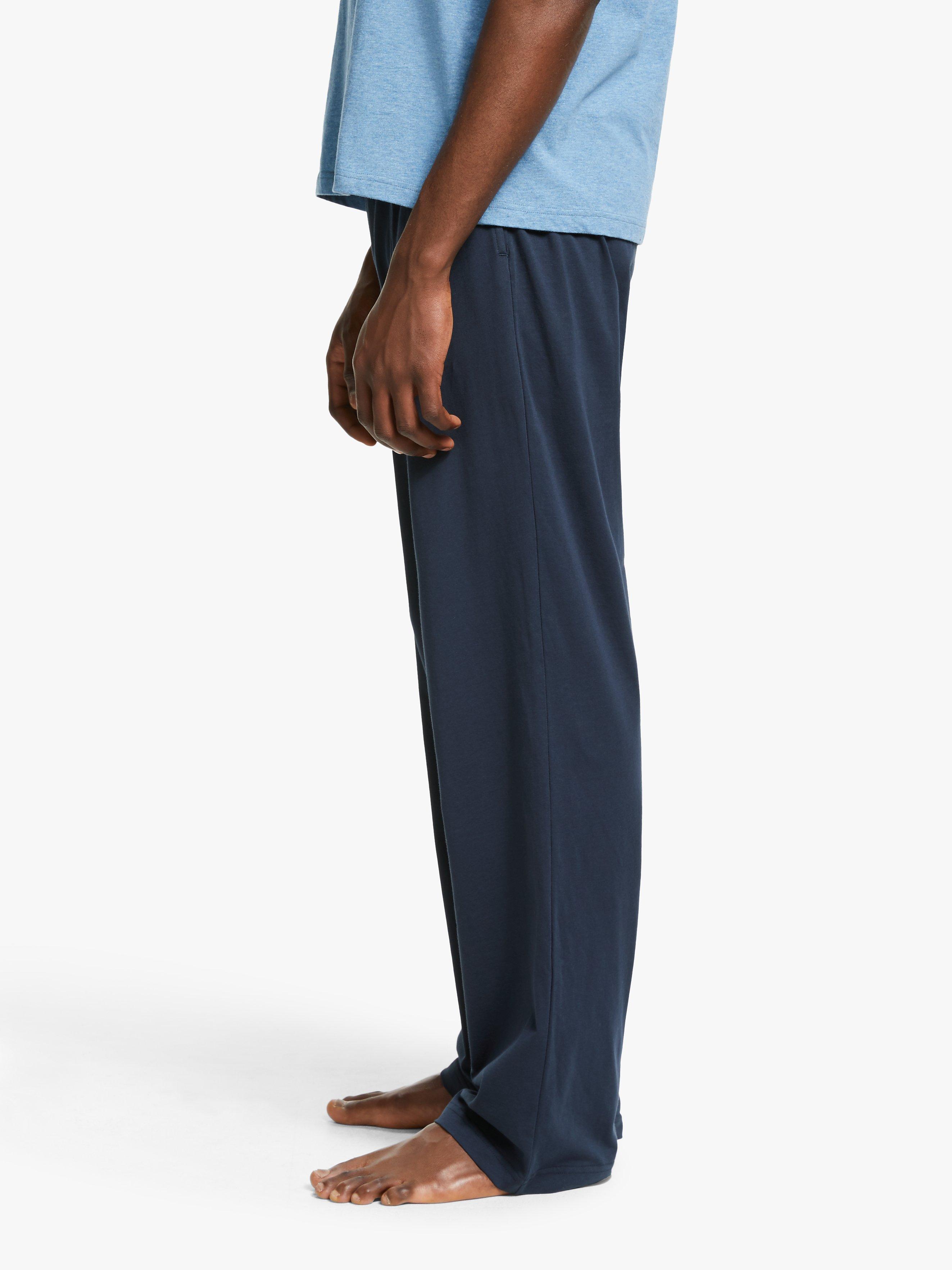 Product image 7 of 7, which shows John Lewis Organic Cotton Jersey Lounge Pants, Navy, XXL