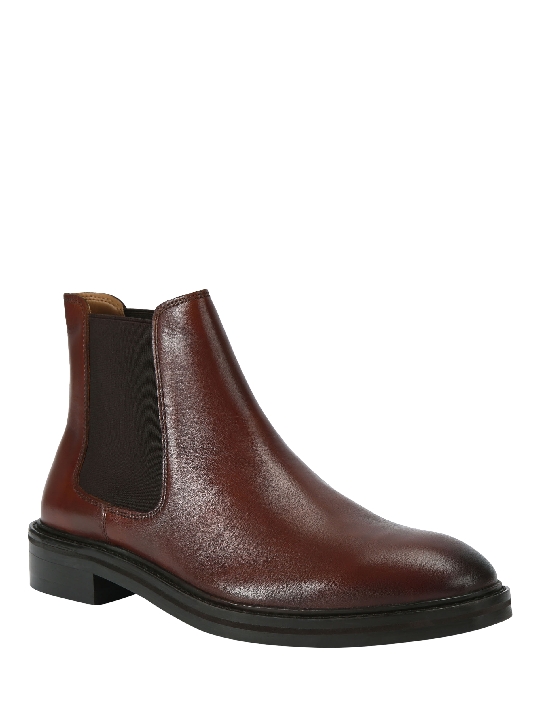 Product image 2 of 4, which shows KG Kurt Geiger Denzel Leather Chelsea Ankle Boots, Brown, 6