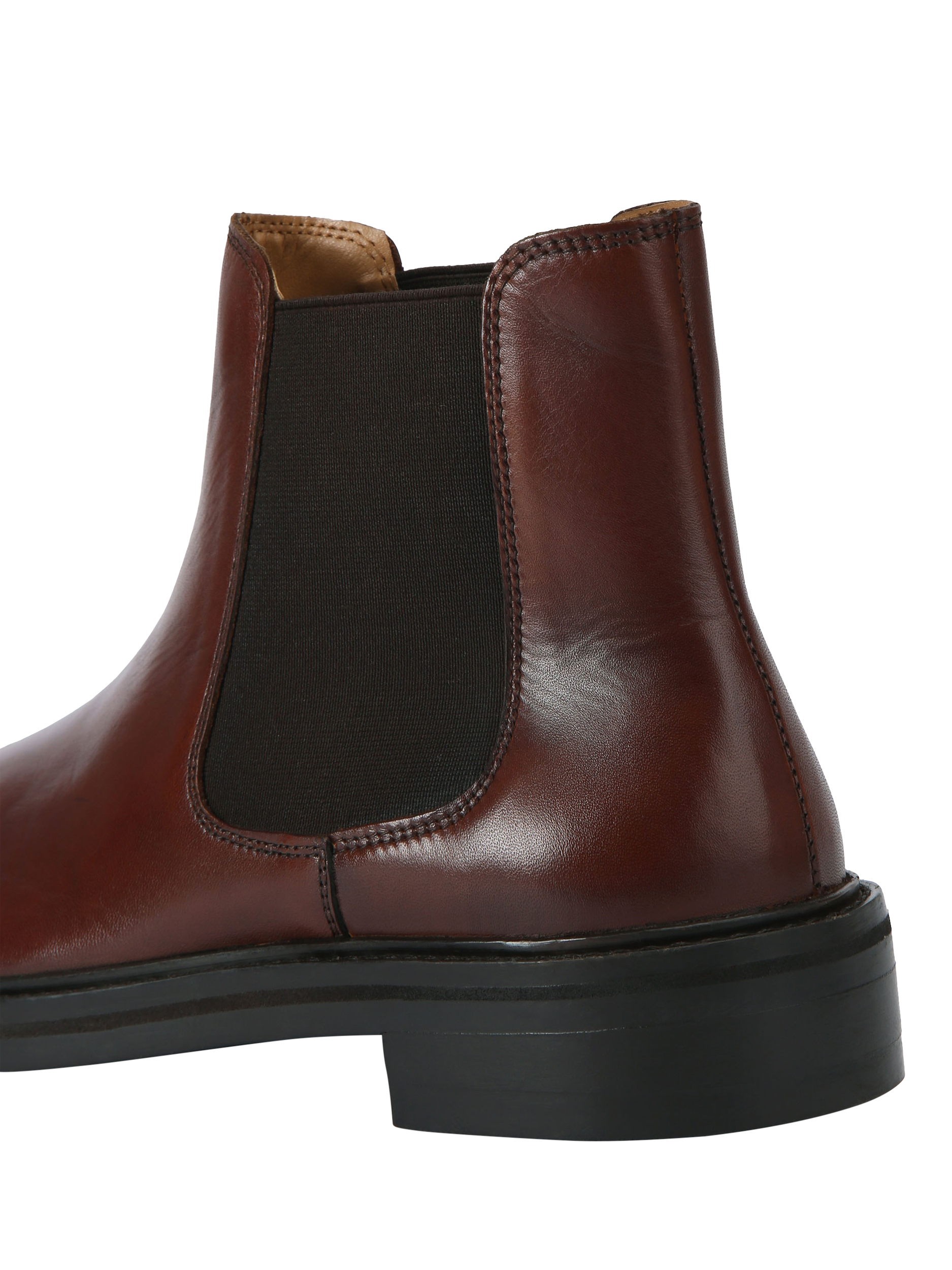 Product image 3 of 4, which shows KG Kurt Geiger Denzel Leather Chelsea Ankle Boots, Brown, 6