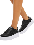 Carvela Jive Tape Chunky Trainers, Black