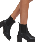 Carvela Boulder Heeled Chelsea Ankle Boots, Black