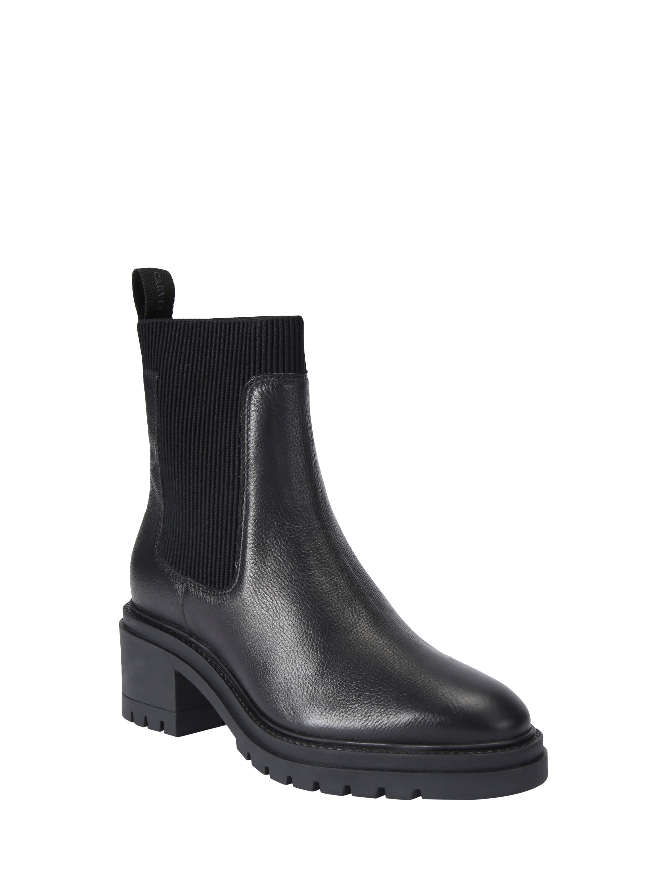Product image 3 of 4, which shows Carvela Champion Leather Lace Up Ankle Boots, Black, 2