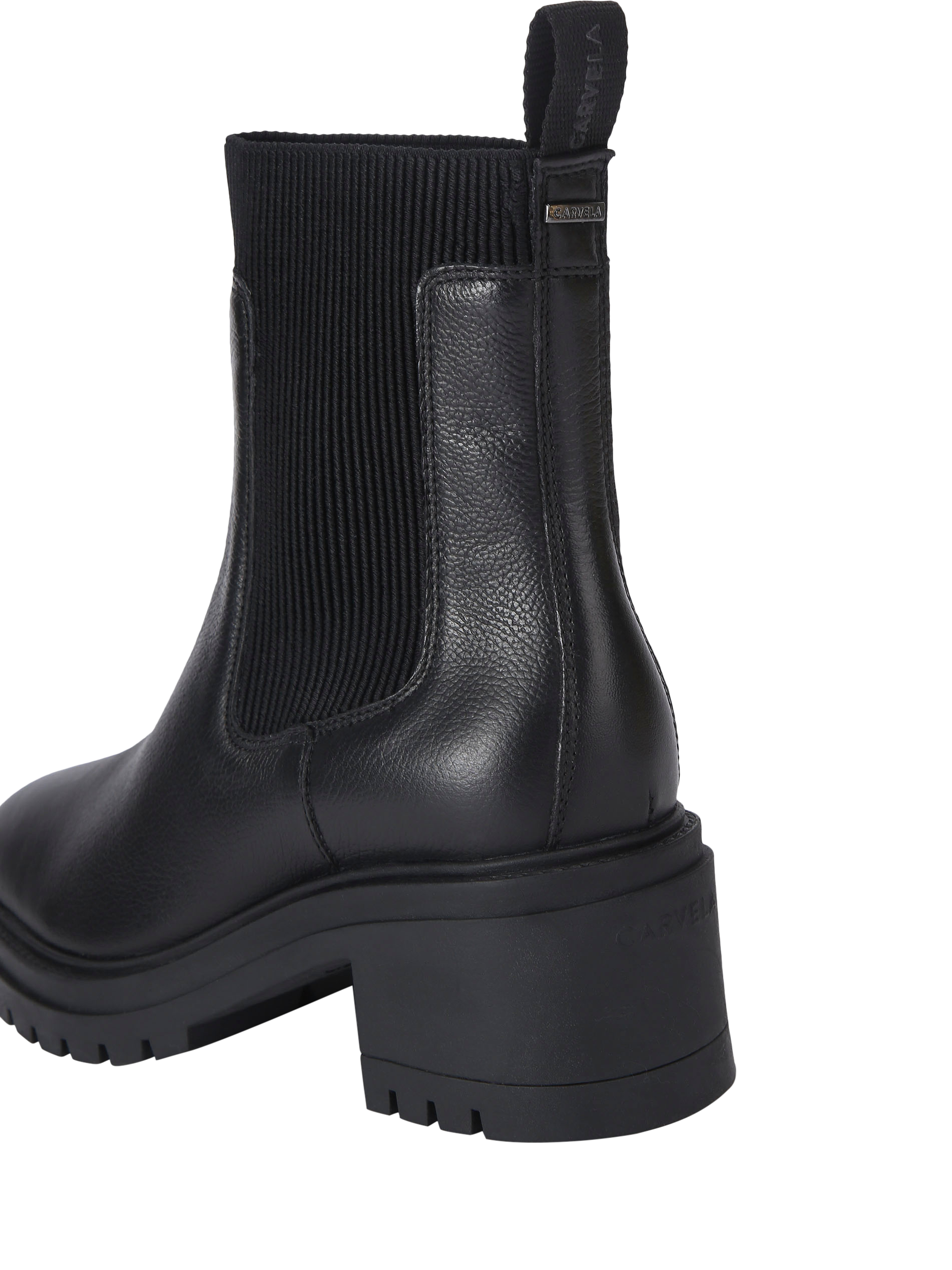 Product image 4 of 4, which shows Carvela Champion Leather Lace Up Ankle Boots, Black, 2
