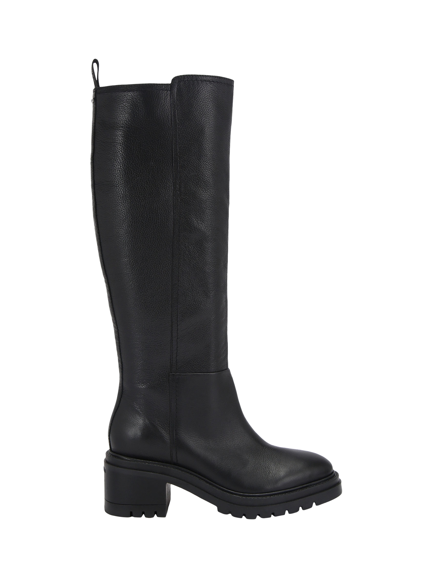 Carvela Champion Leather Knee High Boots, Black