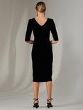 Jolie Moi Velvet Side Tie Dress