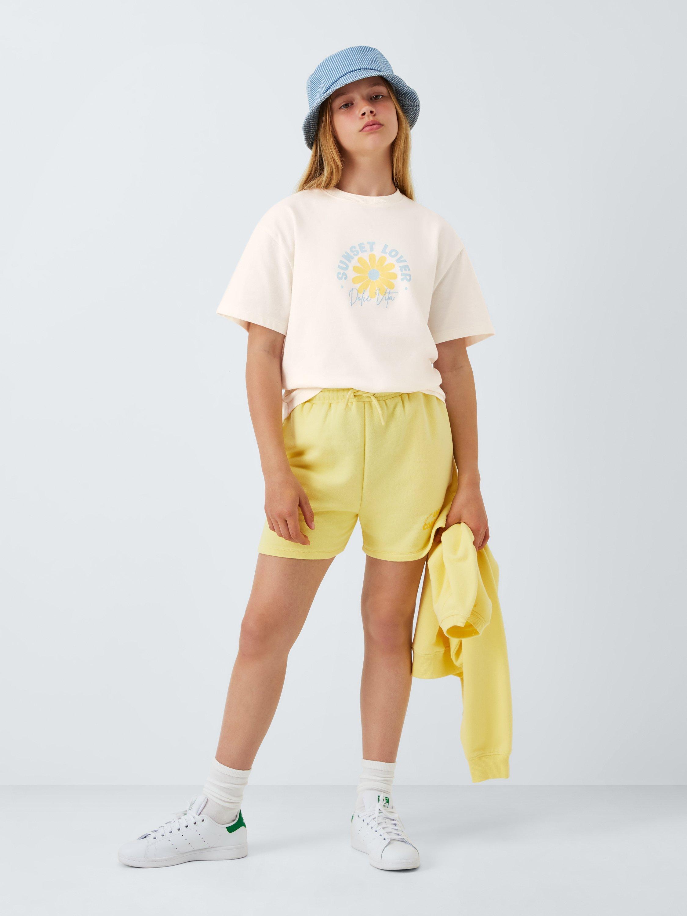Product image 2 of 6, which shows John Lewis Kids' Sunset Lover T-Shirt, White, 12 years