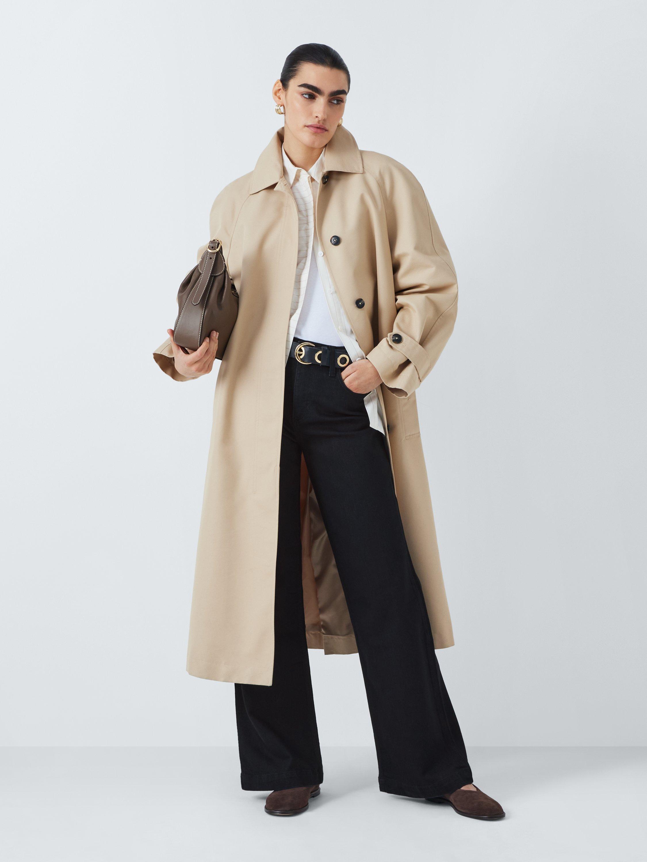 Product image 3 of 7, which shows John Lewis High Waist Wide Leg Jeans, Black Wash, 8