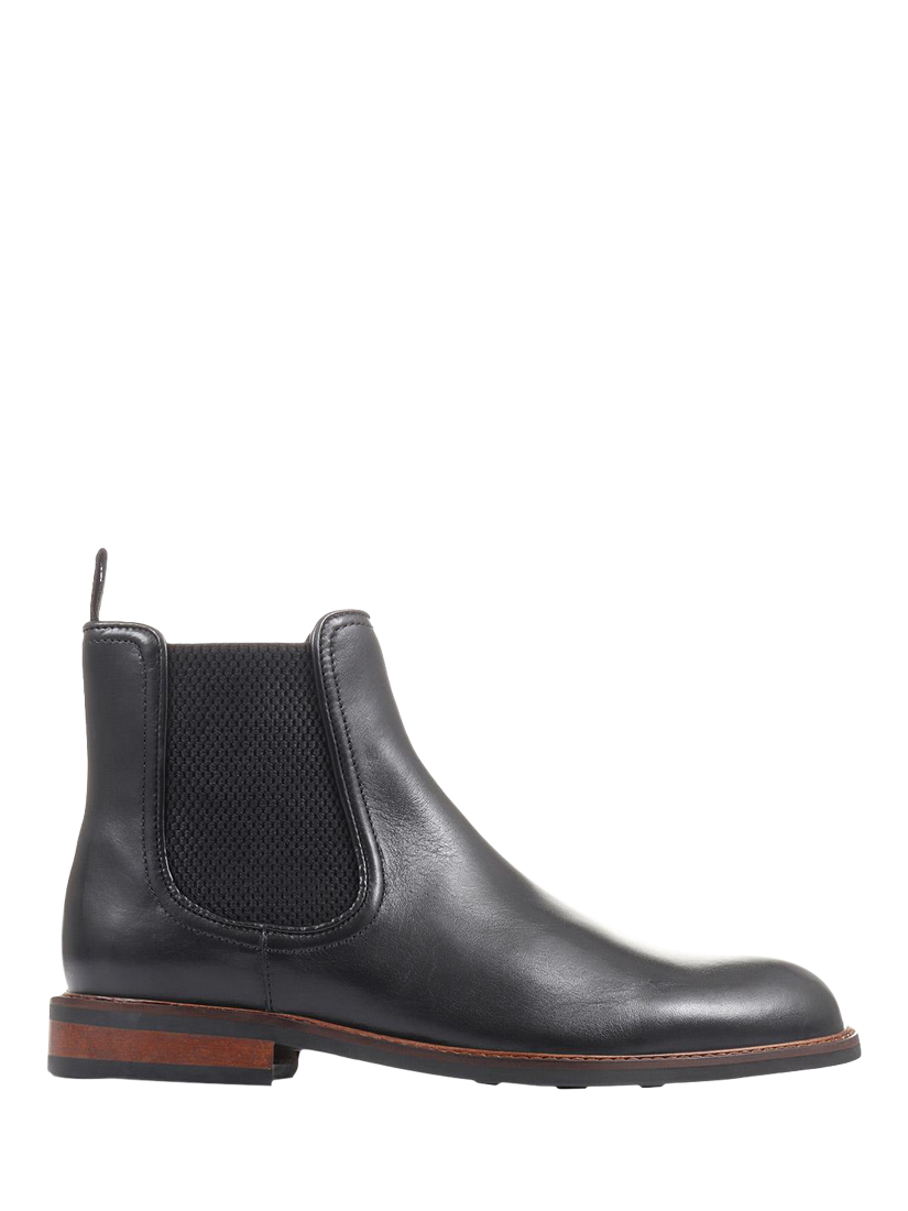 Jones Bootmaker Eastbourne Leather Chelsea Boots Black