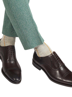 Jones Bootmaker Maynard Leather Brogue Detailed Oxford Shoes - view 2, Black