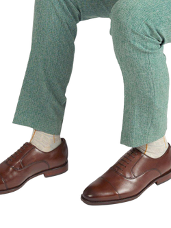 Jones Bootmaker Matthew Wide Fit Leather Oxford Shoes - view 2, Chestnut