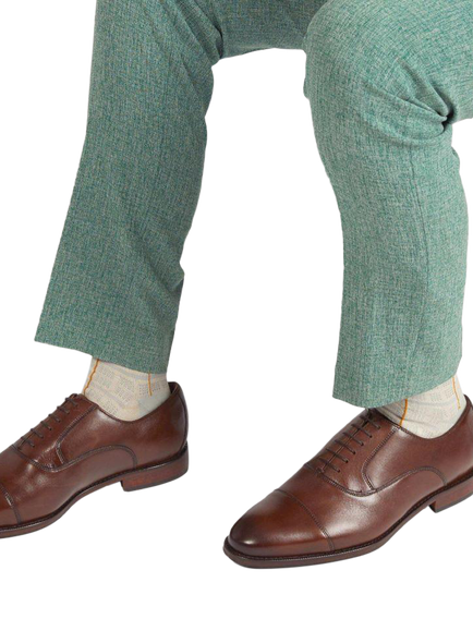 Jones Bootmaker Matthew Wide Fit Leather Oxford Shoes - view 2, Chestnut