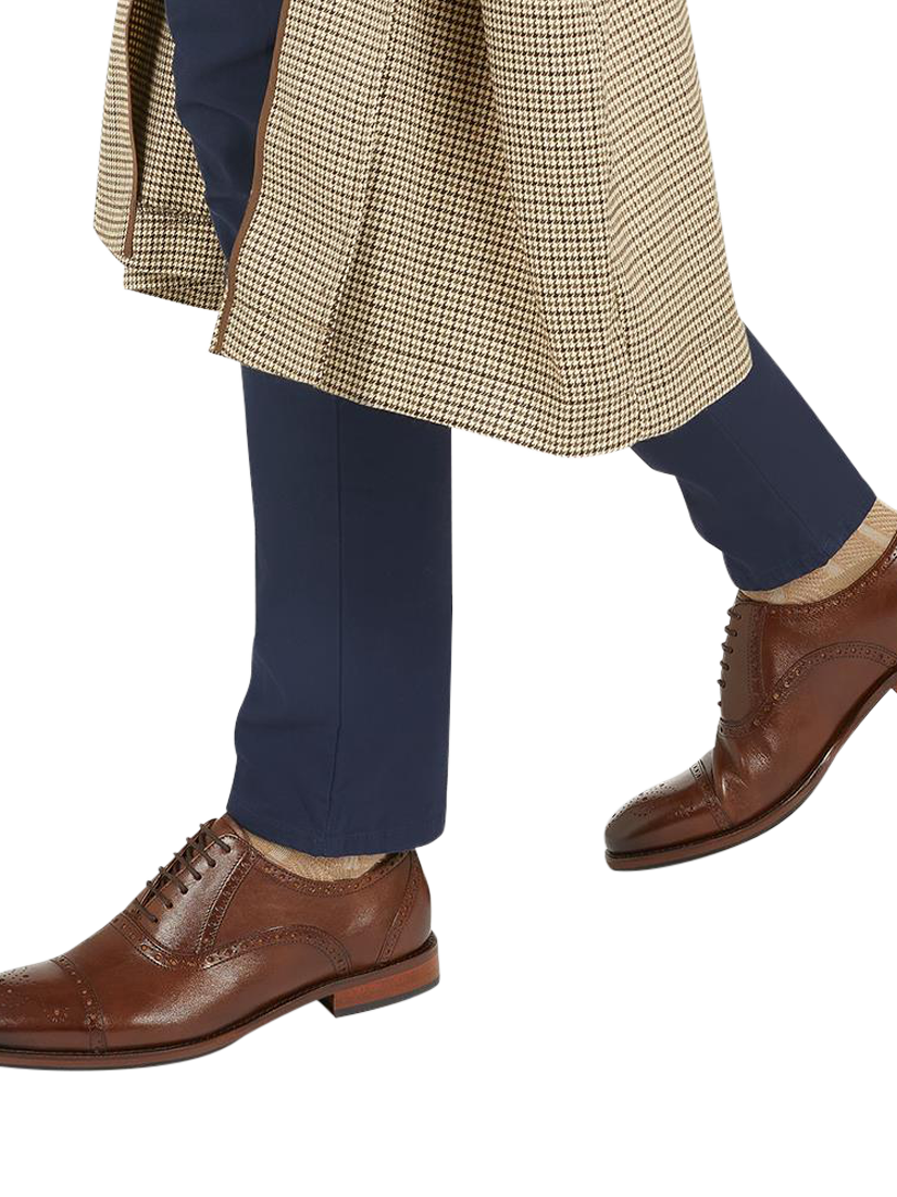 Product image 2 of 7, which shows Jones Bootmaker Maynard Leather Brogue Detailed Oxford Shoes, Chestnut, 6