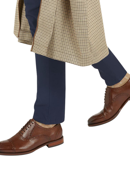 Jones Bootmaker Maynard Leather Brogue Detailed Oxford Shoes - view 2, Chestnut