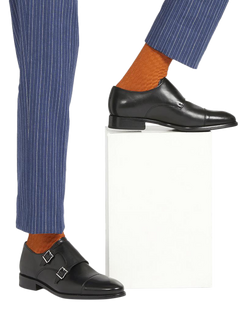 Jones Bootmaker Nathaniel Leather Monk Shoes - view 2, Black