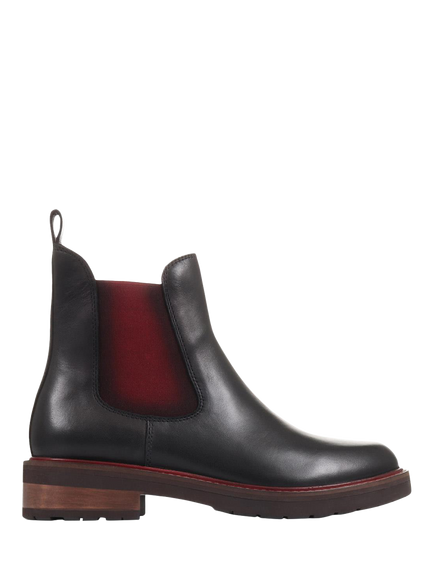 Jones Bootmaker Maddalena Leather Chelsea Boots, Black