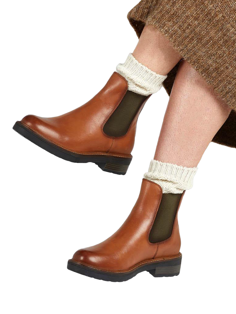 Jones Bootmaker Maddalena Leather Chelsea Boots Tan