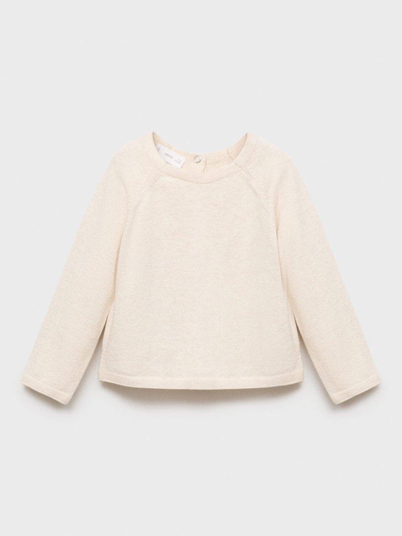 Mango Baby Hugo Jumper, Pastel Brown