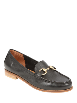 Jones Bootmaker Tadley Leather Horsebit Loafers, Black - view 2, Black