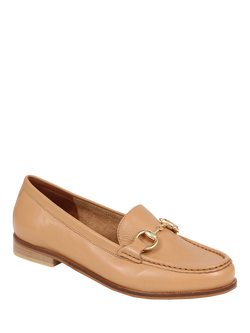 Jones Bootmaker Tadley Leather Horsebit Loafers, Camel - view 2, Camel