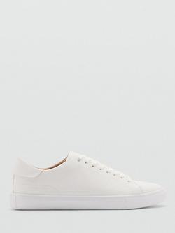 Mango Metro Lace Up Trainers - view 2, White