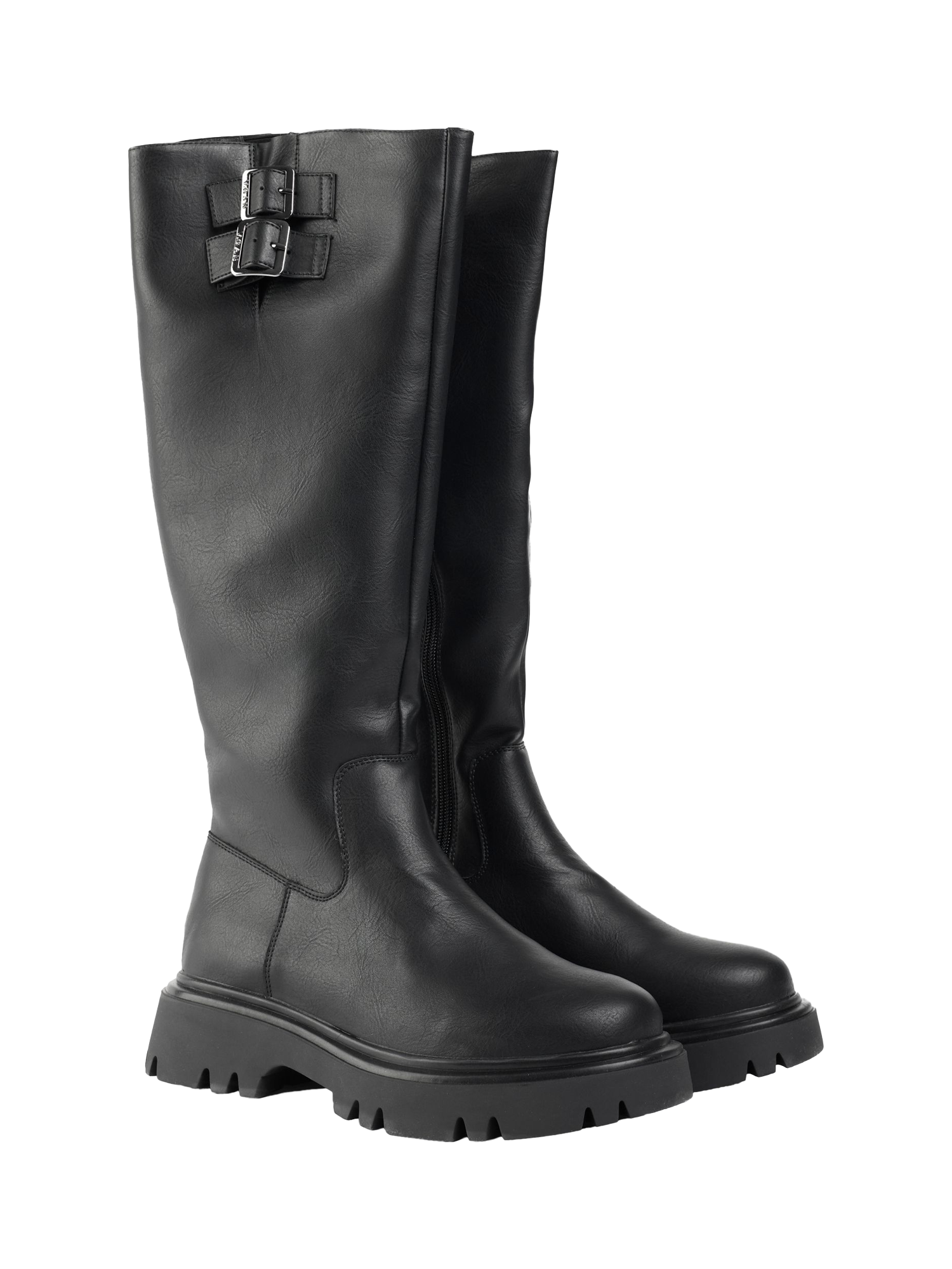 Product image 3 of 3, which shows V.GAN Vegan Bram Knee High Boots, Black, 3