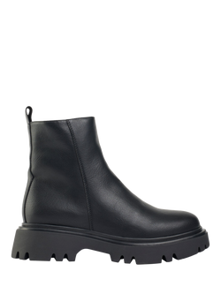 V.GAN Vegan Cameo Zip Ankle Boots, Black