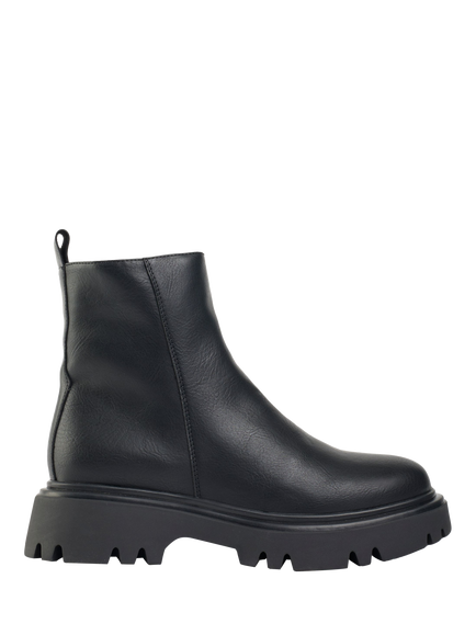 V.GAN Vegan Cameo Zip Ankle Boots, Black