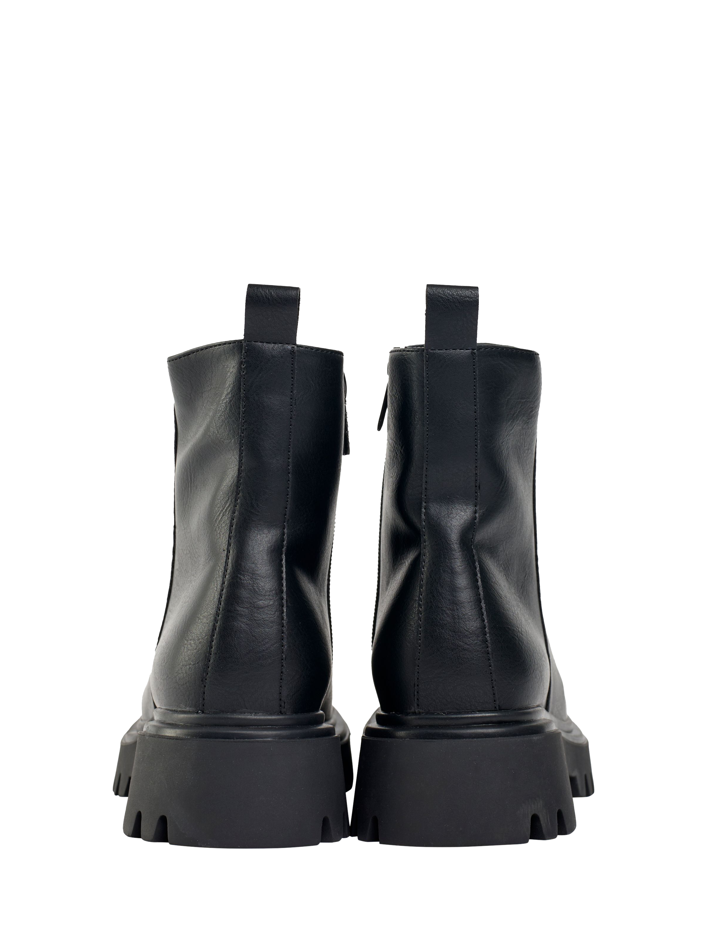 Product image 3 of 4, which shows V.GAN Vegan Cameo Zip Ankle Boots, Black, 3