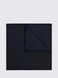 Moss Sky Silk Pocket Square, Navy