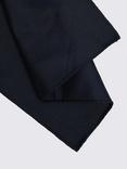 Moss Sky Silk Pocket Square, Navy