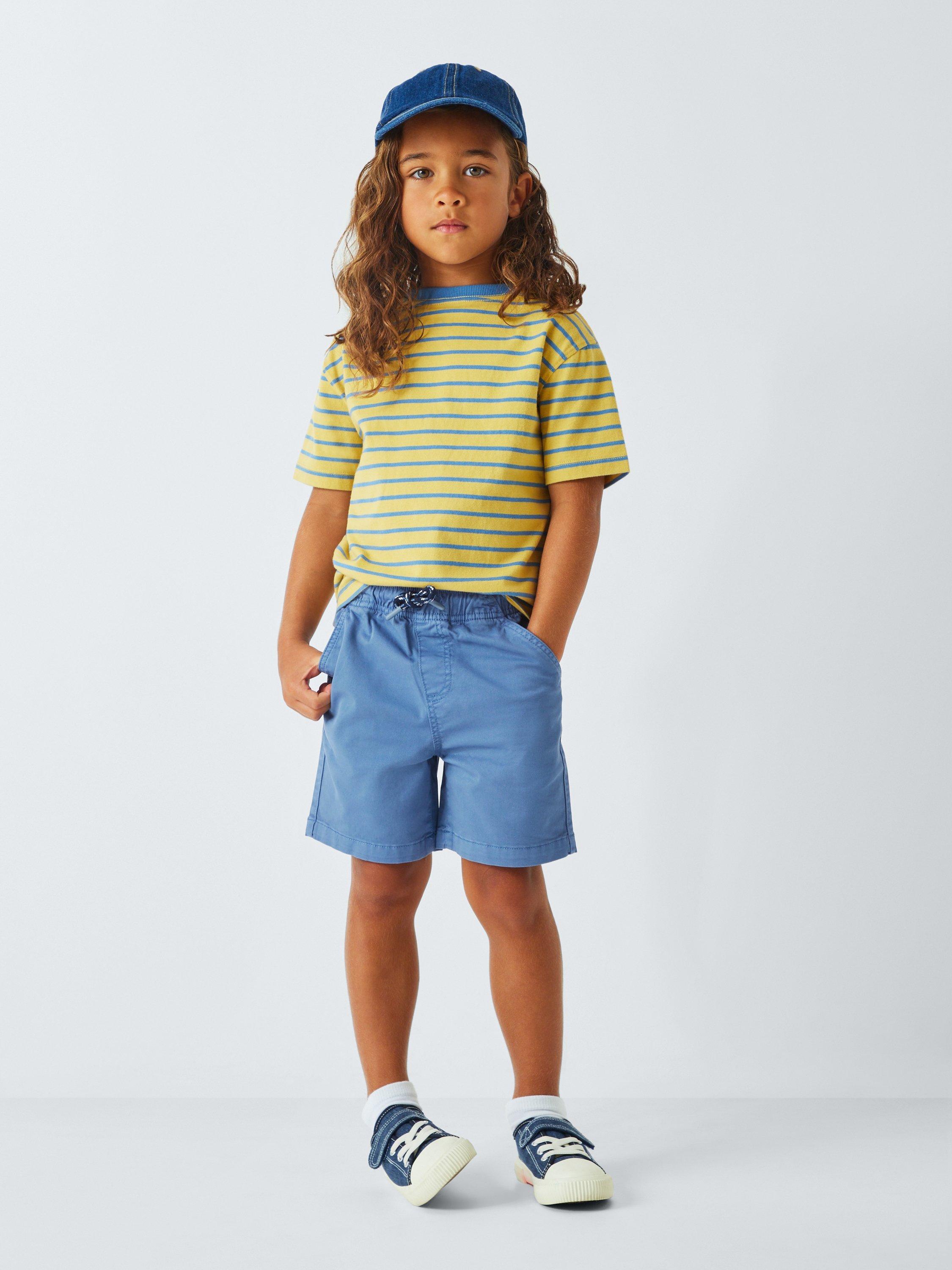 Product image 2 of 7, which shows John Lewis Kids' Dock Shorts, Blue, 2 years