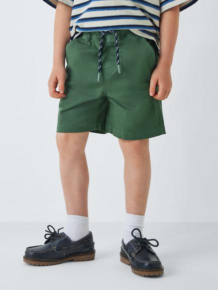 John Lewis Kids' Dock Shorts, Green, Green