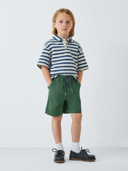 John Lewis Kids' Dock Shorts, Green - view 2, Green