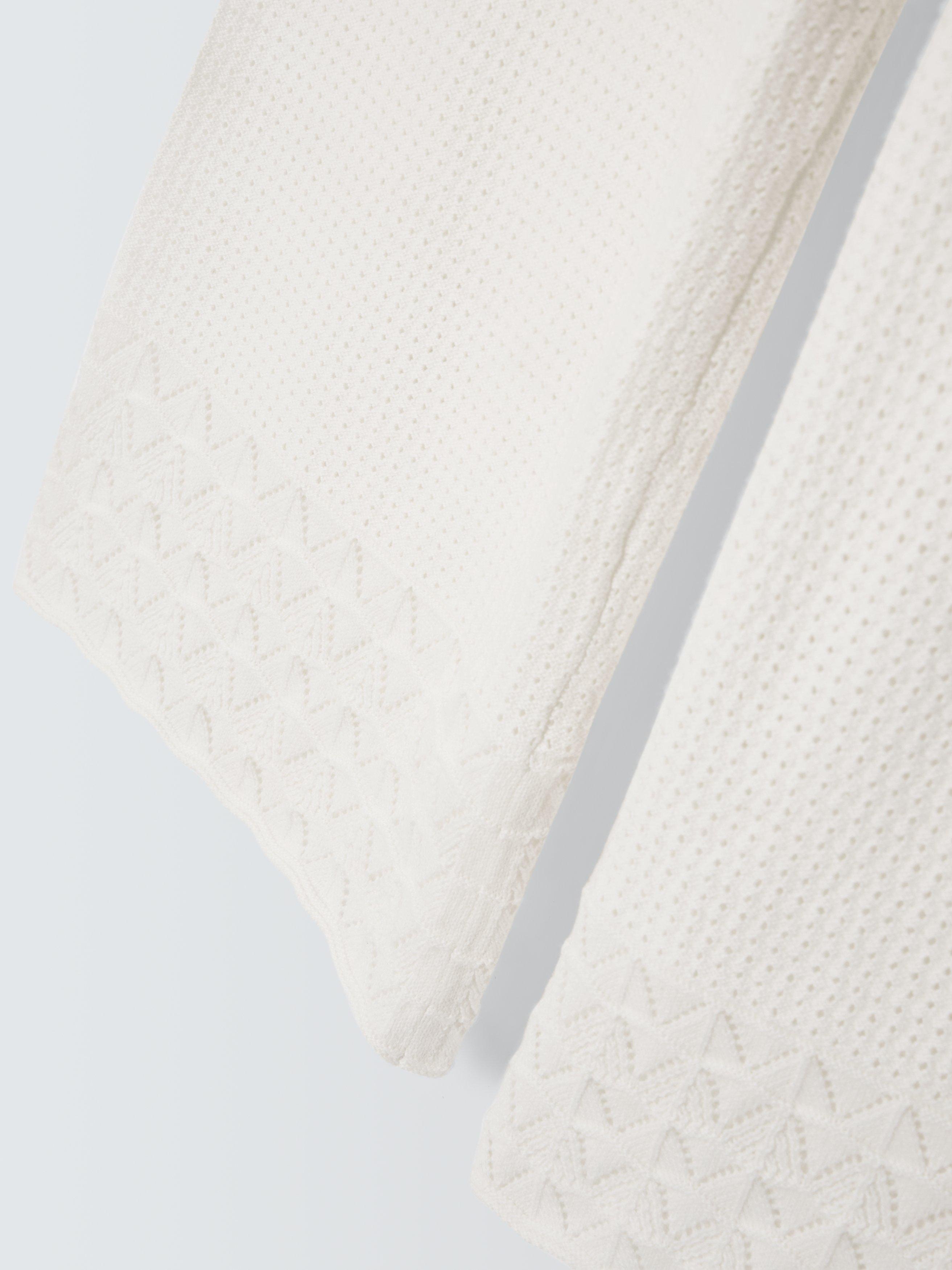 Product image 6 of 7, which shows John Lewis Kids' Crochet Knit Trousers, Cream, 8 years