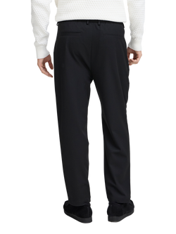 Casual Friday Haakan Relaxed Fit Stretch Trousers - view 2, Black