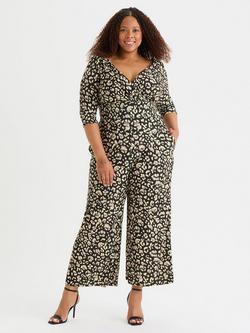 Scarlett & Jo Leopard Print Jumpsuit, Multi, Multi